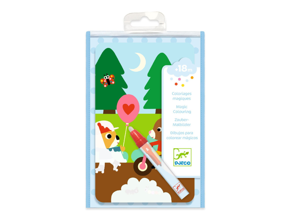 Water coloring book for kids - Djeco - In the park