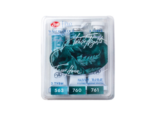 Zestaw akwareli Białe Noce Forest - St. Petersburg - 3 kolory