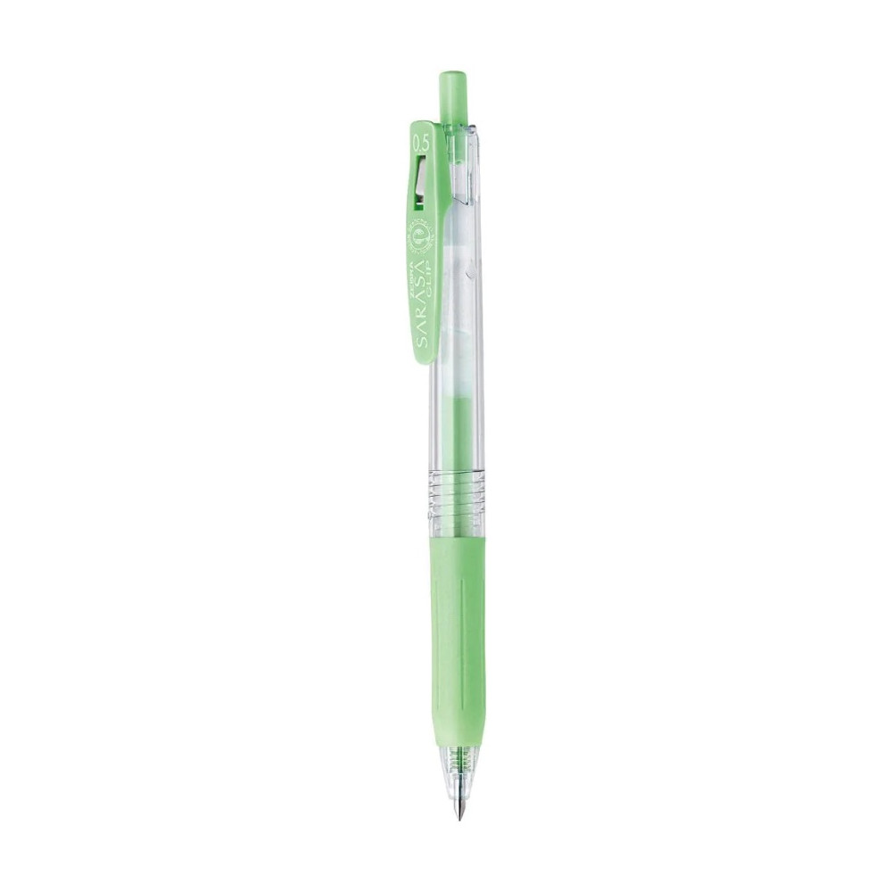 Długopis żelowy Sarasa Clip - Zebra - Milk Green, 0,5 mm