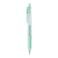 Długopis żelowy Sarasa Clip - Zebra - Milk Blue Green, 0,5 mm