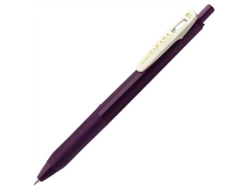 Długopis żelowy Sarasa Clip - Zebra - Vintage Bordeaux Purple, 0,5 mm