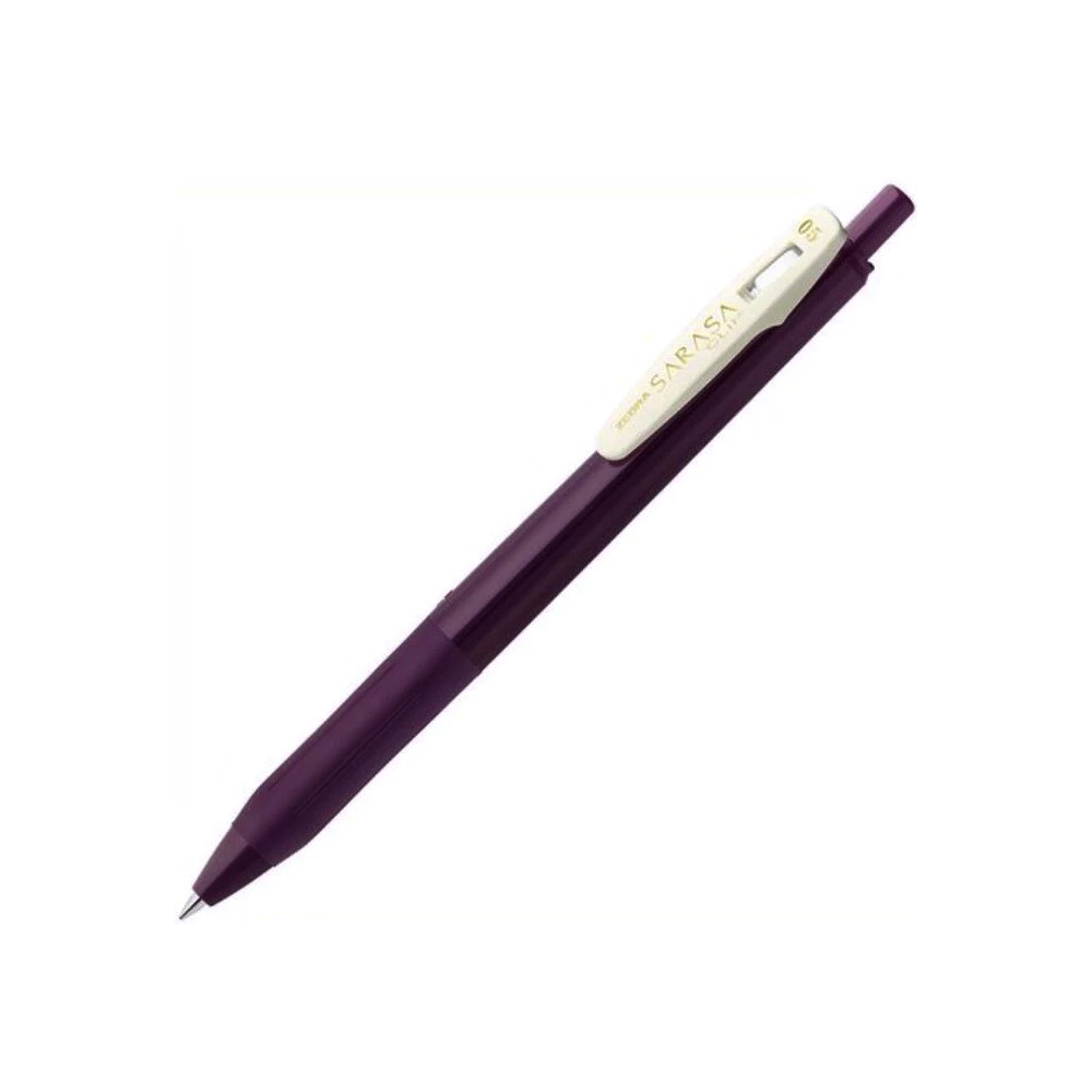 Długopis żelowy Sarasa Clip - Zebra - Vintage Bordeaux Purple, 0,5 mm