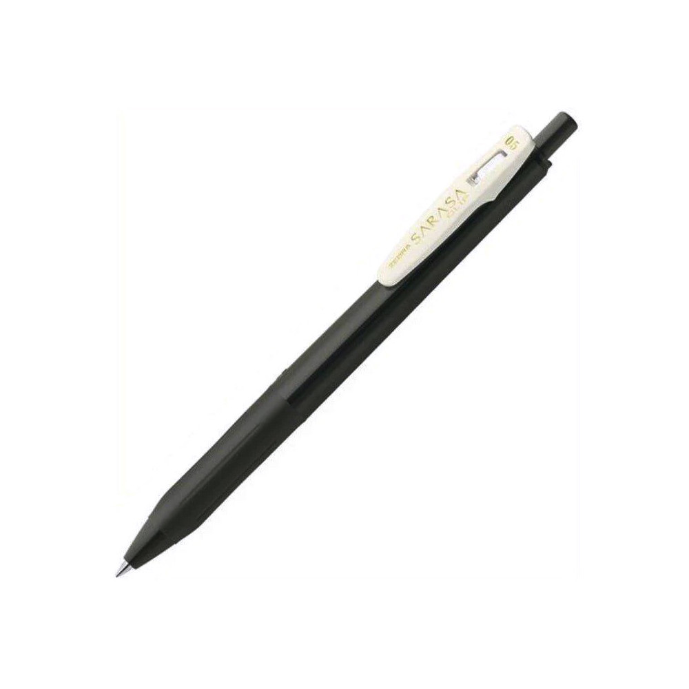 Długopis żelowy Sarasa Clip - Zebra - Vintage Sepia Black, 0,5 mm