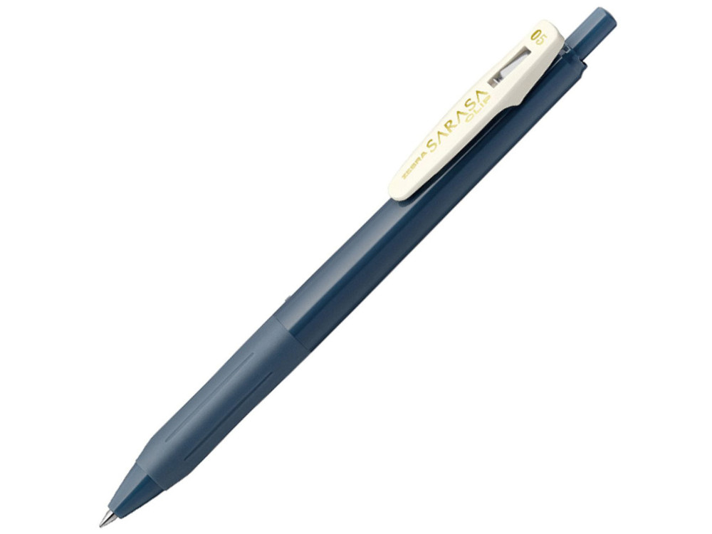 Długopis żelowy Sarasa Clip - Zebra - Vintage Blue Grey, 0,5 mm