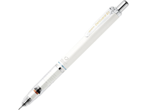 DelGuard mechanical pencil - Zebra - White, 0,5 mm