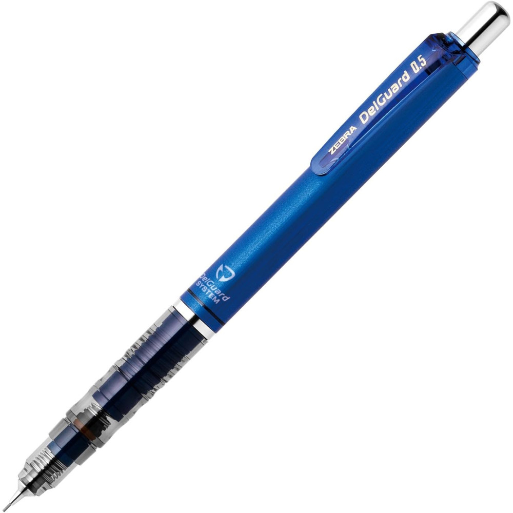Ołówek automatyczny DelGuard - Zebra - Blue, 0,5 mm