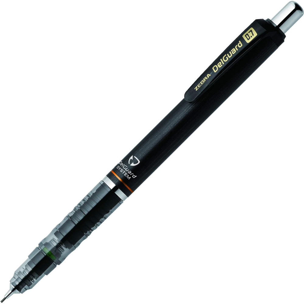 Ołówek automatyczny DelGuard - Zebra - Black, 0,7 mm