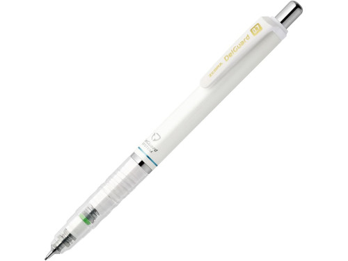 DelGuard mechanical pencil - Zebra - White, 0,7 mm