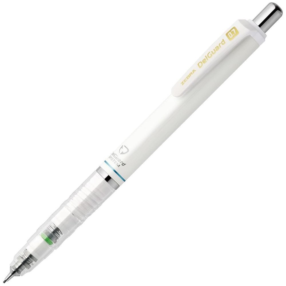 Ołówek automatyczny DelGuard - Zebra - White, 0,7 mm