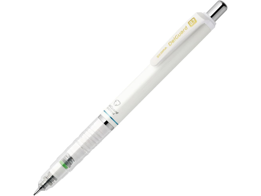 DelGuard mechanical pencil - Zebra - White, 0,7 mm