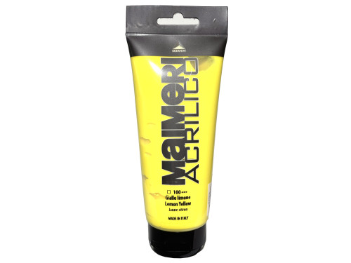 Farba akrylowa Acrilico - Maimeri - 100, Lemon Yellow, 200 ml