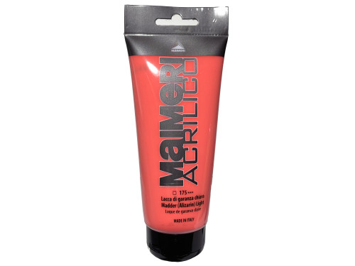 Acrylic paint Acrilico - Maimeri - 175, Madder Alizarin Light, 200 ml