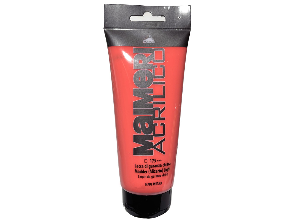 Acrylic paint Acrilico - Maimeri - 175, Madder Alizarin Light, 200 ml