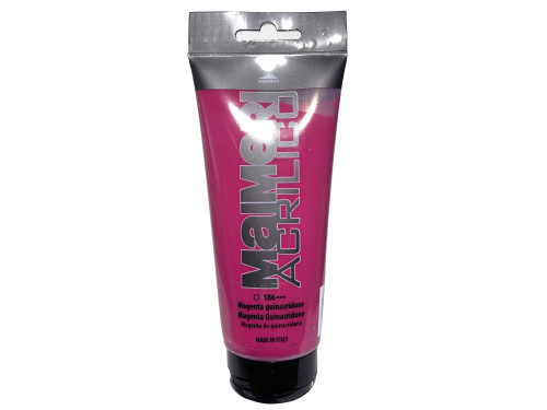 Farba akrylowa Acrilico - Maimeri - 186, Quinacridone Magenta, 200 ml