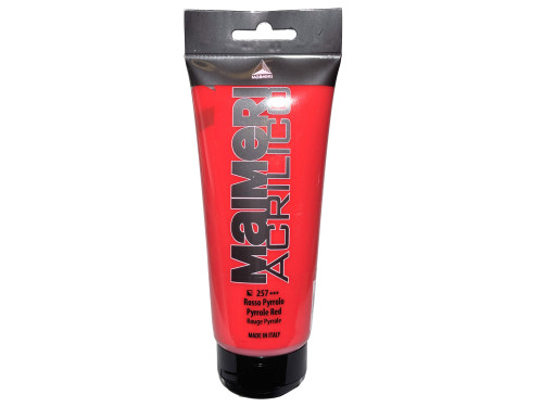 Acrylic paint Acrilico - Maimeri - 257, Pyrrole Red, 200 ml