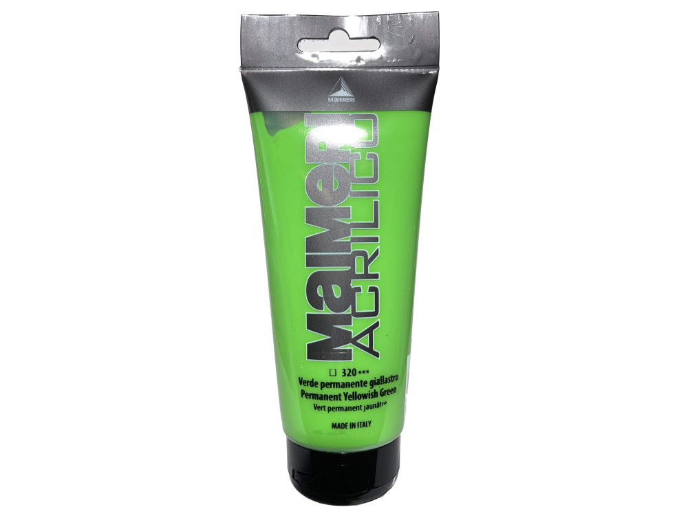 Acrylic paint Acrilico - Maimeri - 320, Permanent Green Yellow, 200 ml