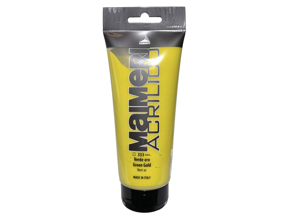 Acrylic paint Acrilico - Maimeri - 333, Gold Green, 200 ml