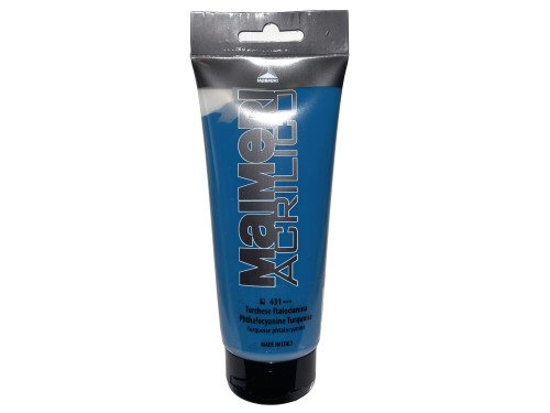 Farba akrylowa Acrilico - Maimeri - 431, Phthalocyanine Turquoise, 200 ml