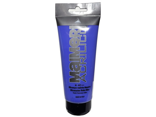 Acrylic paint Acrilico - Maimeri - 441, Ultramarine Violet Blue, 200 ml
