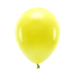 Latex Pastel Eco balloons - yellow, 26 cm, 10 pcs.