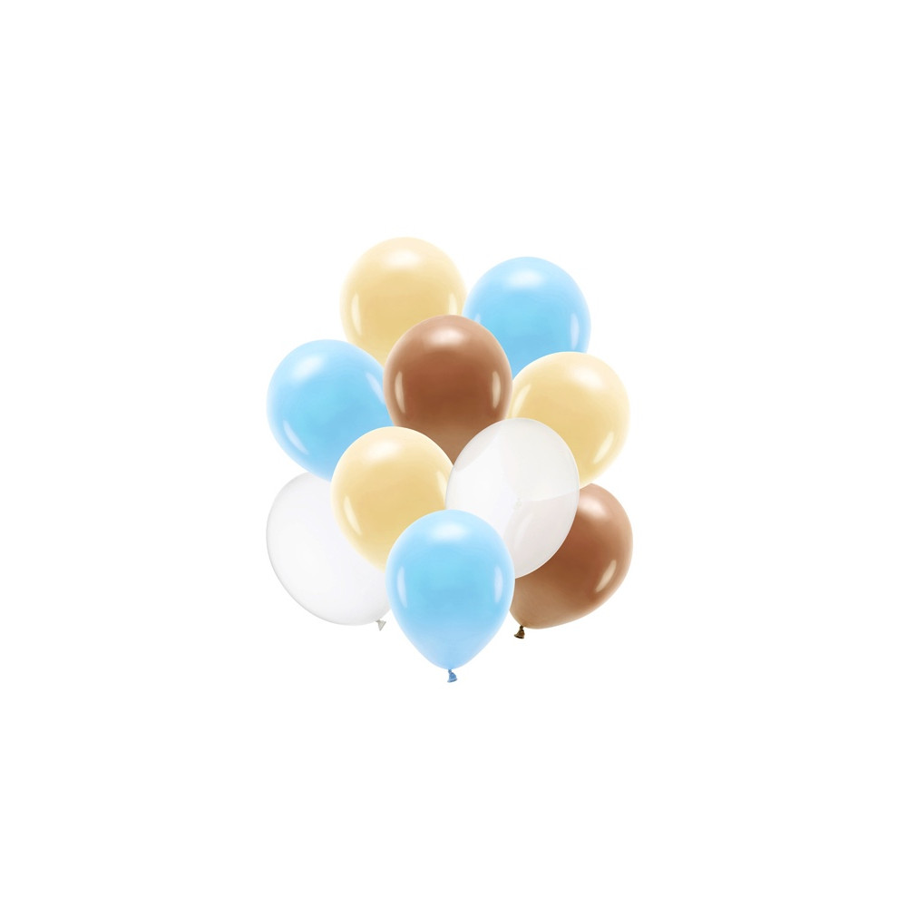 Latex balloons - pastel, 10 pcs.