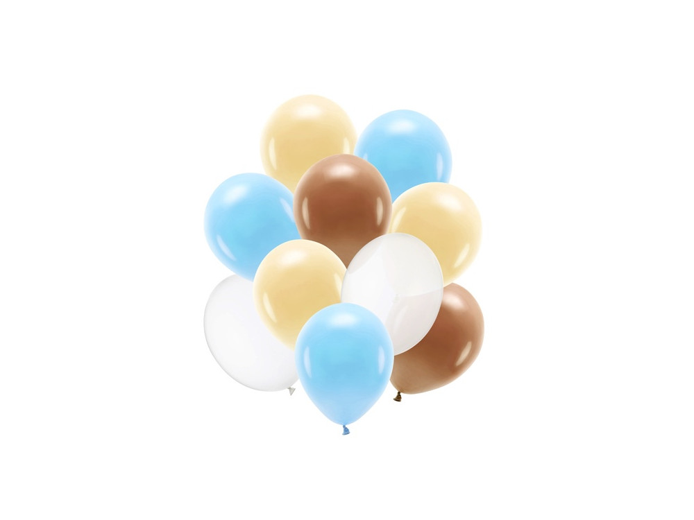 Latex balloons - pastel, 10 pcs.