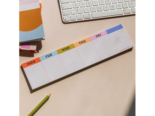 Planer tygodniowy Keyboard Colourful Grid - Once Upon a Tuesday