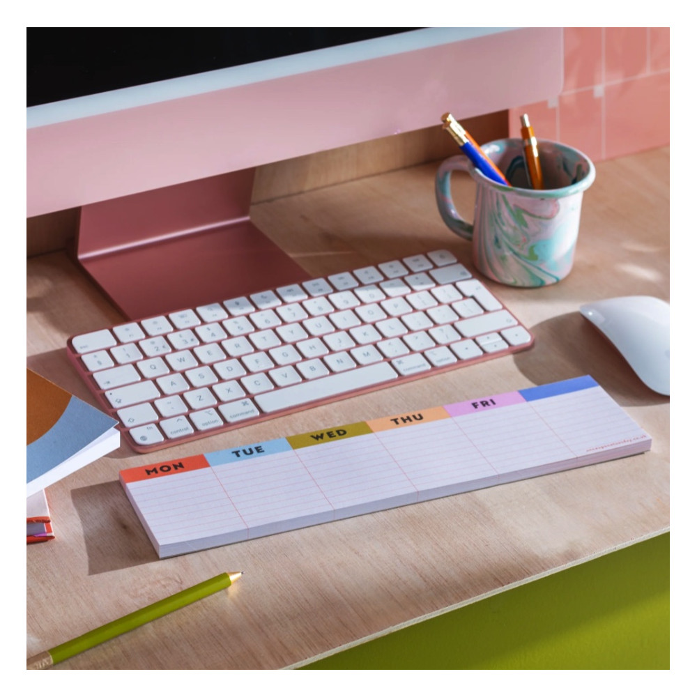 Weekly planner Keyboard Colourful Grid - Once Upon a Tuesday