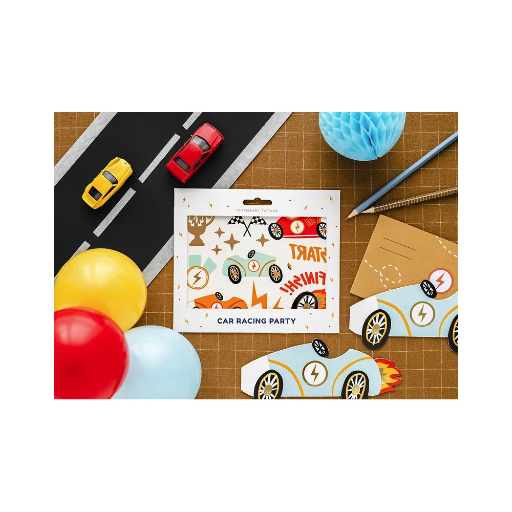 Cars temporary tattoos for kids - 11 pcs.