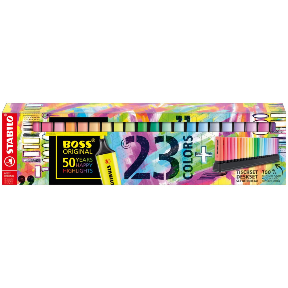 Boss highlighters set in stand - Stabilo - 23 pcs.