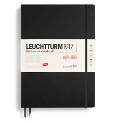 Academic Week Planner - Leuchtturm1917 - Black, hard cover, A4+