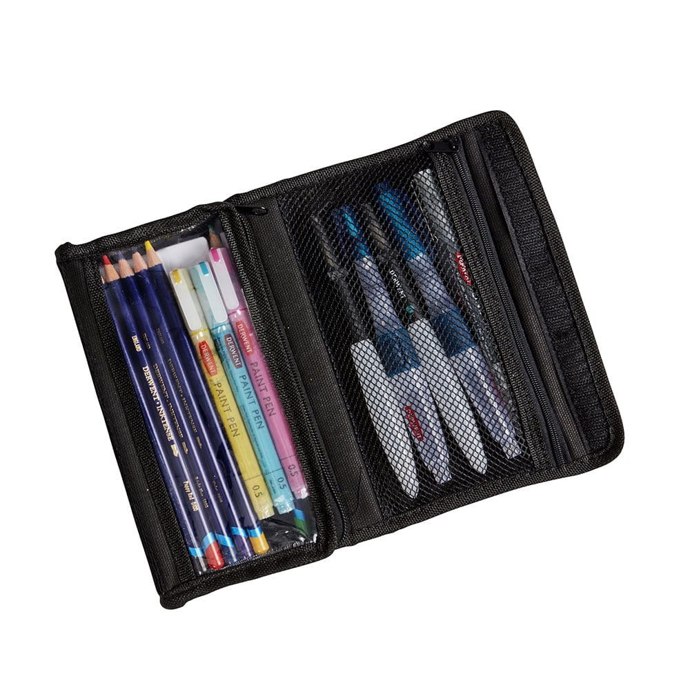 Pencil case Art Pack - Derwent - black, 11,5 x 20 x 2 cm