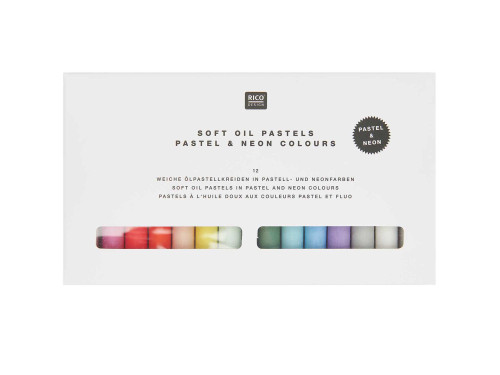 Soft Oil pastels Pastel & Neon - Rico Design - 12 colors