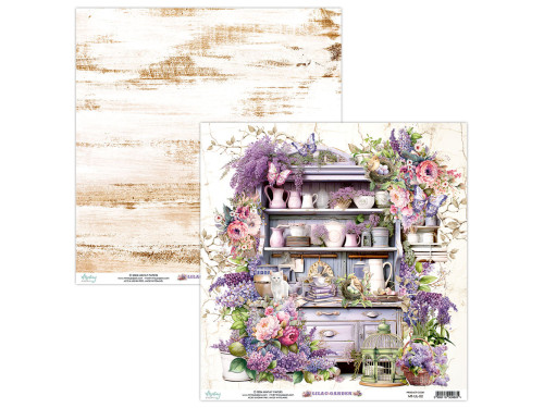 Papier do scrapbookingu 30,5 x 30,5 cm - Mintay - Lilac Garden 02