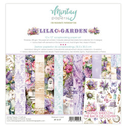 Set of scrapbooking papers 30,5 x 30,5 cm - Mintay - Lilac Garden
