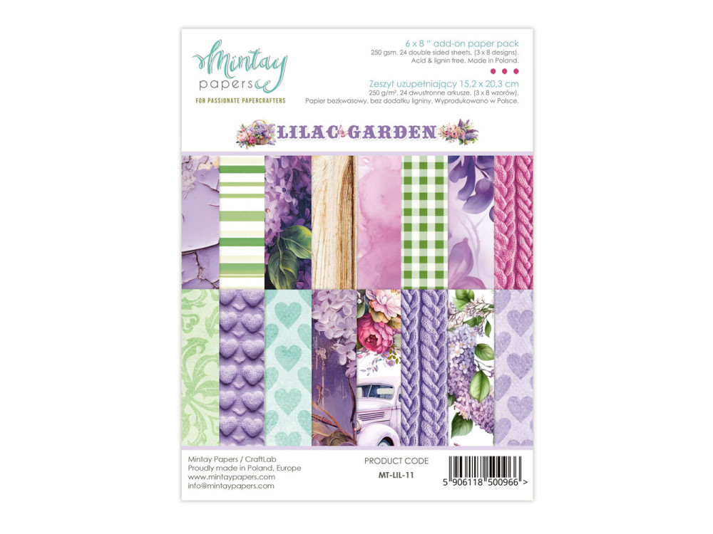 Add-on paper pack - Mintay - Lilac Garden