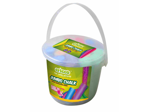 Kreda kolorowa dla dzieci w wiaderku - Cricco - 7 kolorów, 20 szt.