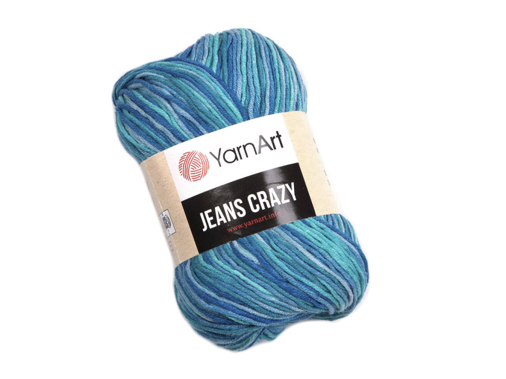 Crazy Jeans cotton-acrylic knitting yarn - YarnArt - 8212, 50 g, 160 m