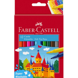 Zestaw flamastrów Zamek - Faber-Castell - 12 kolorów