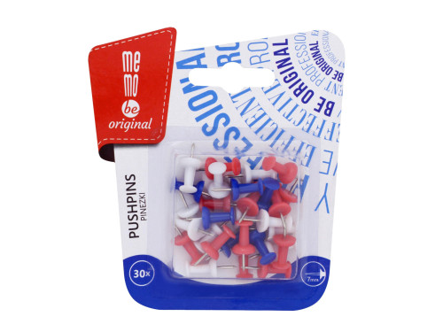 Pushpins for cork boards - MemoBe - 7 mm, 30 pcs.