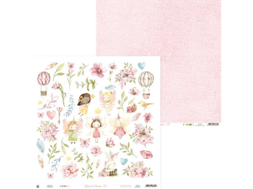 Papier do scrapbookingu 30,5 x 30,5 cm - Piątek Trzynastego - Believe in Fairies 07