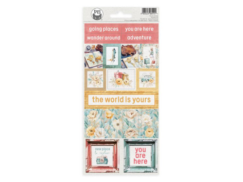 Set of paper stickers 10,5 x 23 cm - Piątek Trzynastego - Travel Journal 02