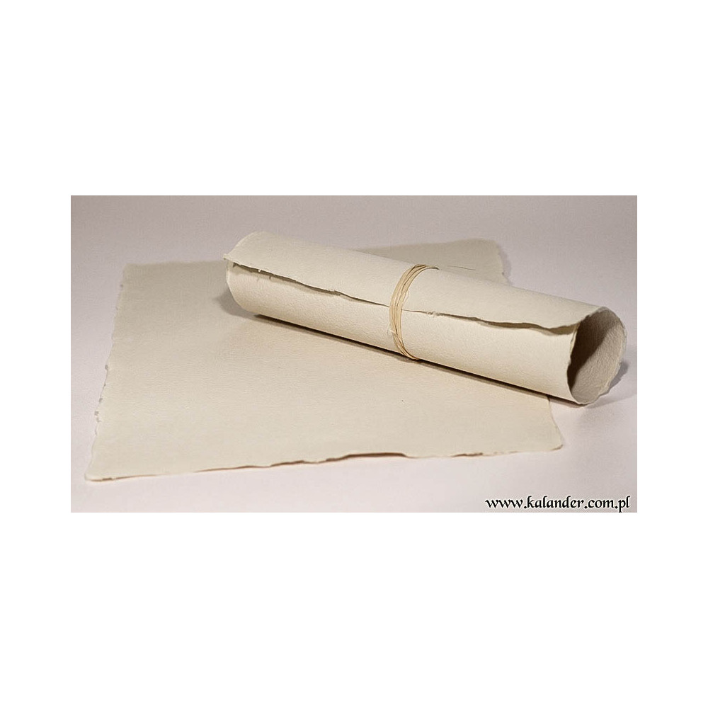 Handmade paper - Kalander - cappuccino, smooth, A5