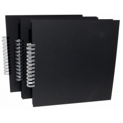Plain Album 30x30 black 22 sheets