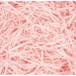 Gift filler, paper hay, stripes - pink, 100 g