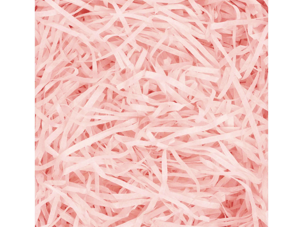 Gift filler, paper hay, stripes - pink, 100 g