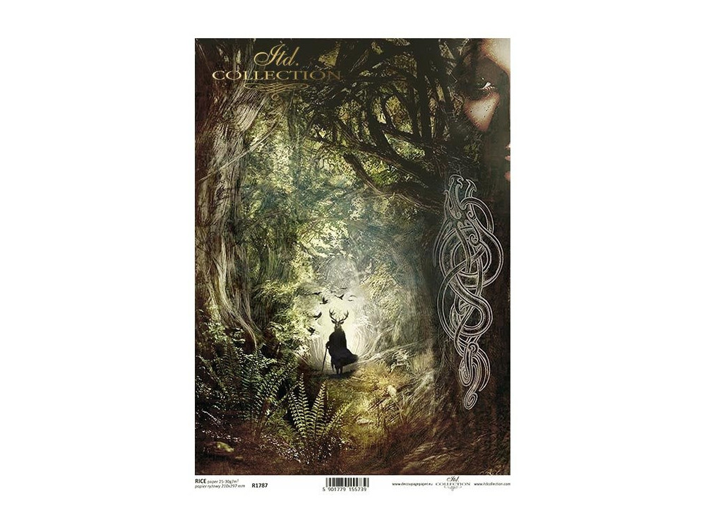 Decoupage paper A4 - ITD Collection - rice, R1787