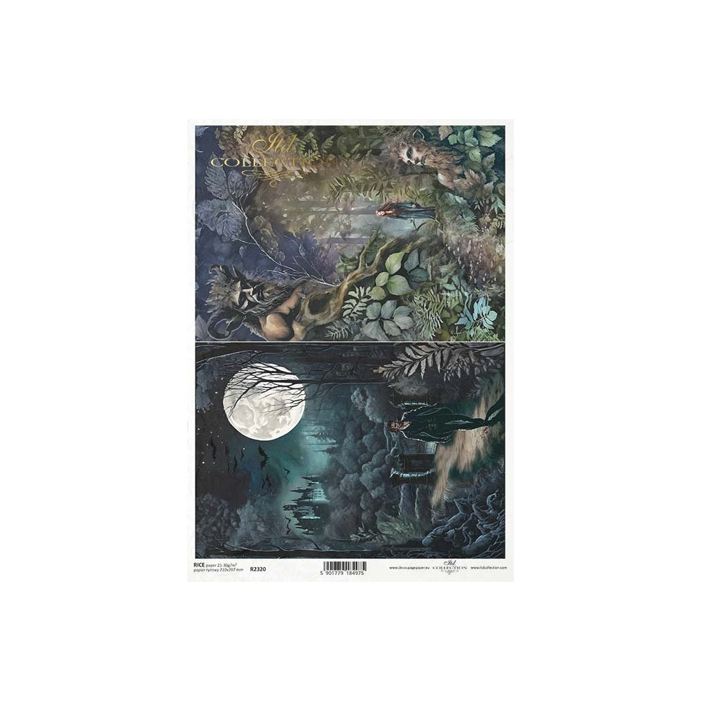 Decoupage paper A4 - ITD Collection - rice, R2320