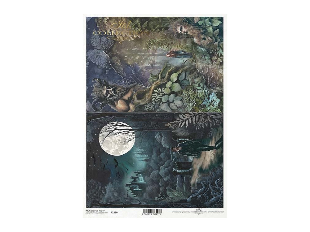 Decoupage paper A4 - ITD Collection - rice, R2320