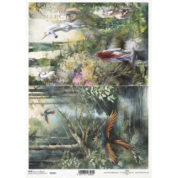 Decoupage paper A4 - ITD Collection - rice, R2323